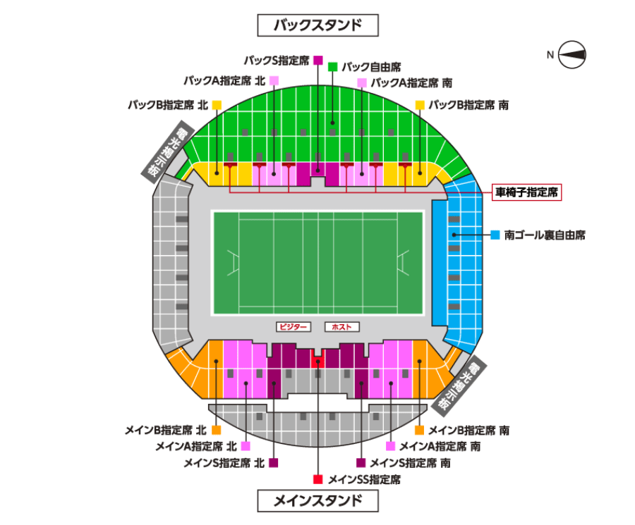 ノエビアスタジアム神戸 フロアマップ
