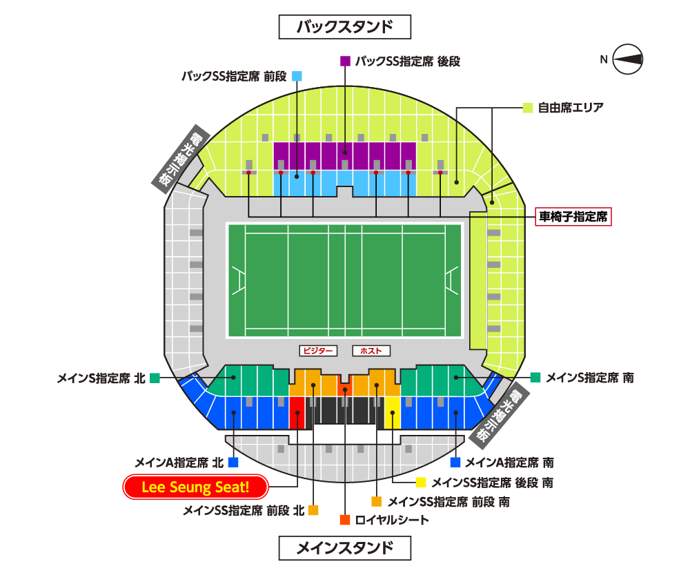 ノエビアスタジアム神戸 フロアマップ