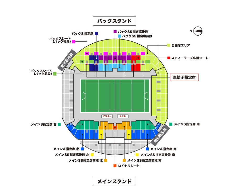 ノエビアスタジアム神戸 フロアマップ