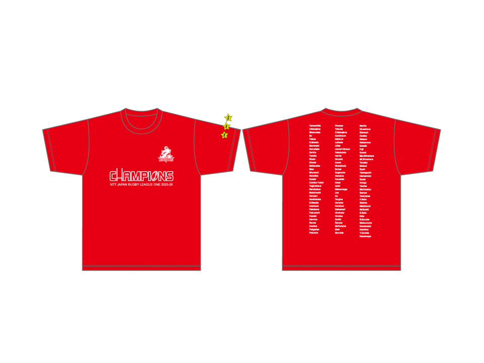 NTTリーグワン2025-26 優勝記念Tシャツ