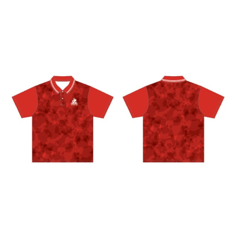 カモフラージュ柄ポロシャツ